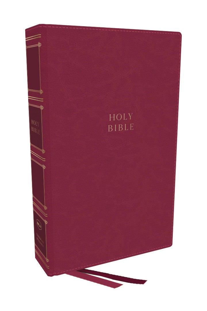 NKJV, Compact Center-Column Reference Bible, Dark Rose - Re-vived