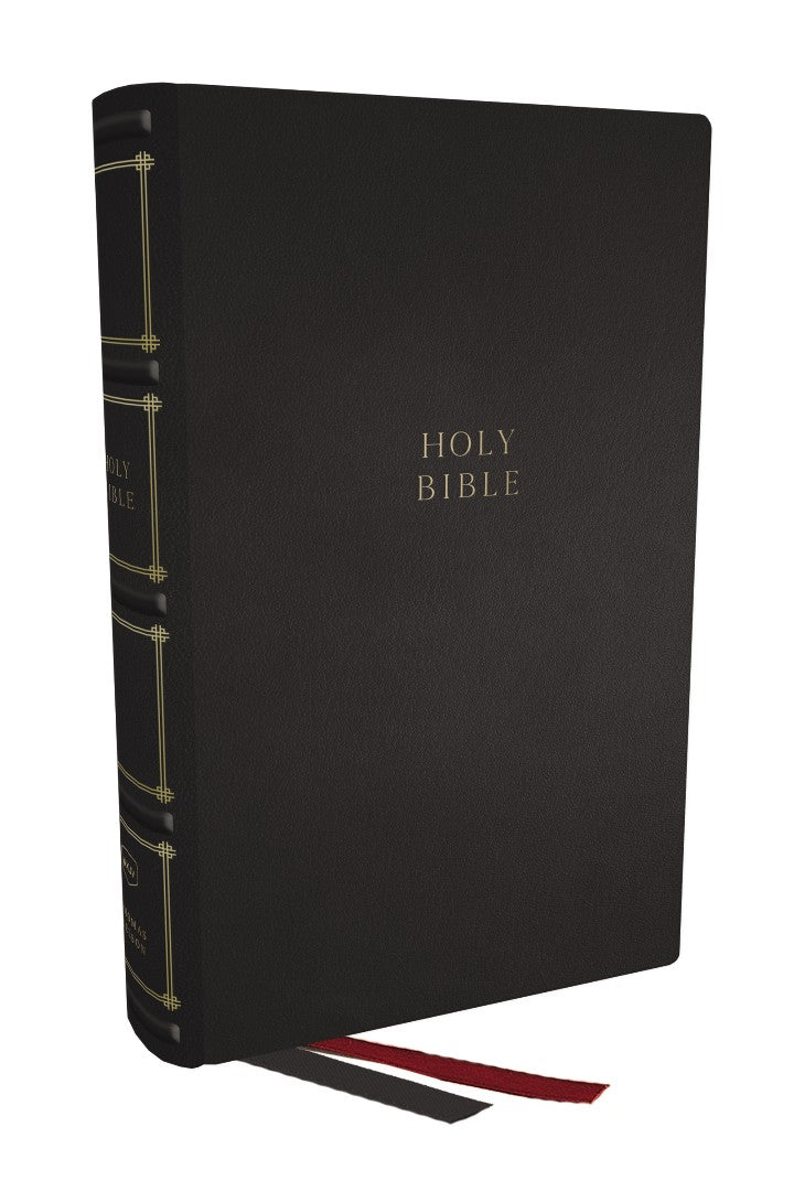NKJV, Compact Center-Column Reference Bible, Black - Re-vived