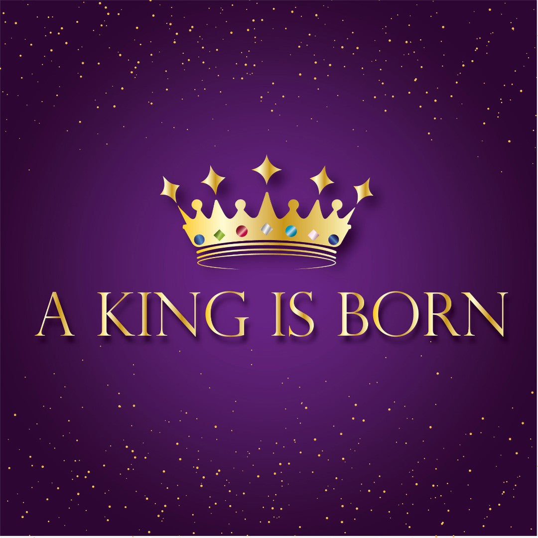 A King Is Born Luxury Christmas Cards (Pack Of 10) – Re-vived