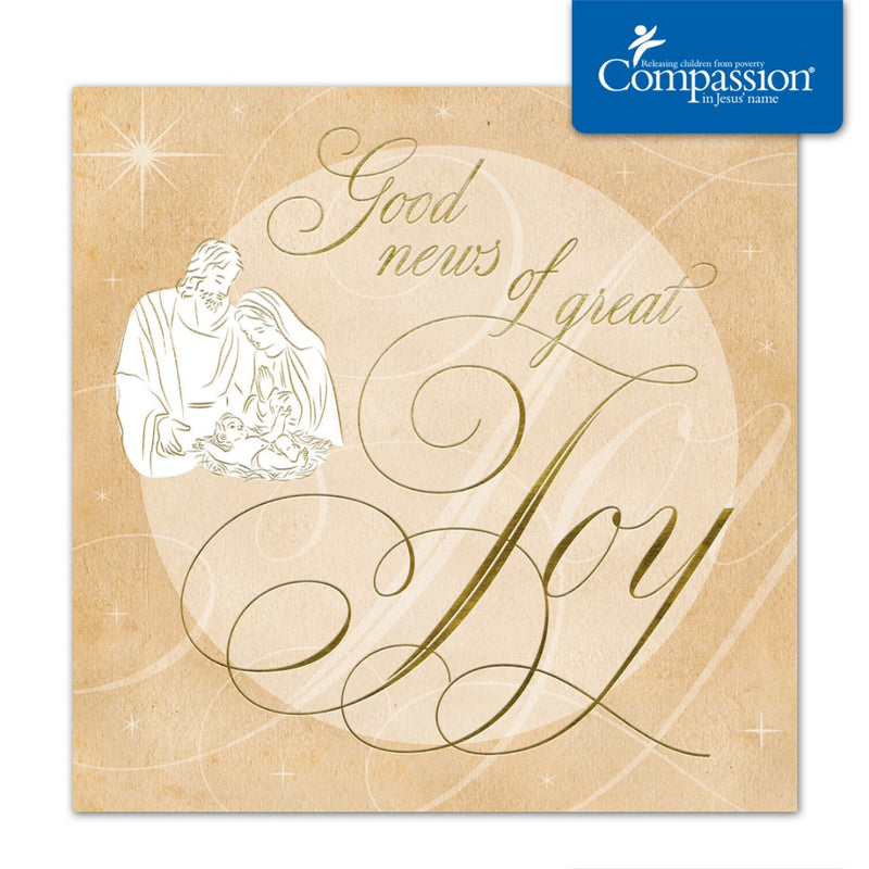 Compassion Charity Christmas Cards: Great Joy (Pack Of 10)