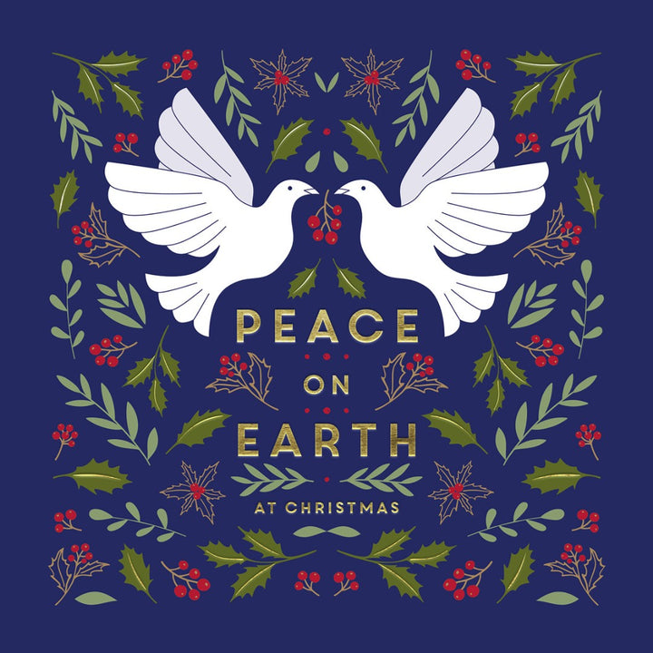Compassion Charity Christmas Cards: Peace Doves (Pack Of 10) - Re-vived