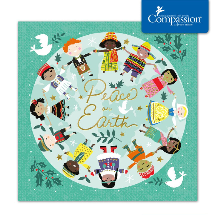 Compassion Charity Christmas Cards: Children (Pack Of 10) - Re-vived