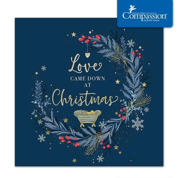 Compassion Charity Christmas Cards: Love Came Down (10pk) - Re-vived