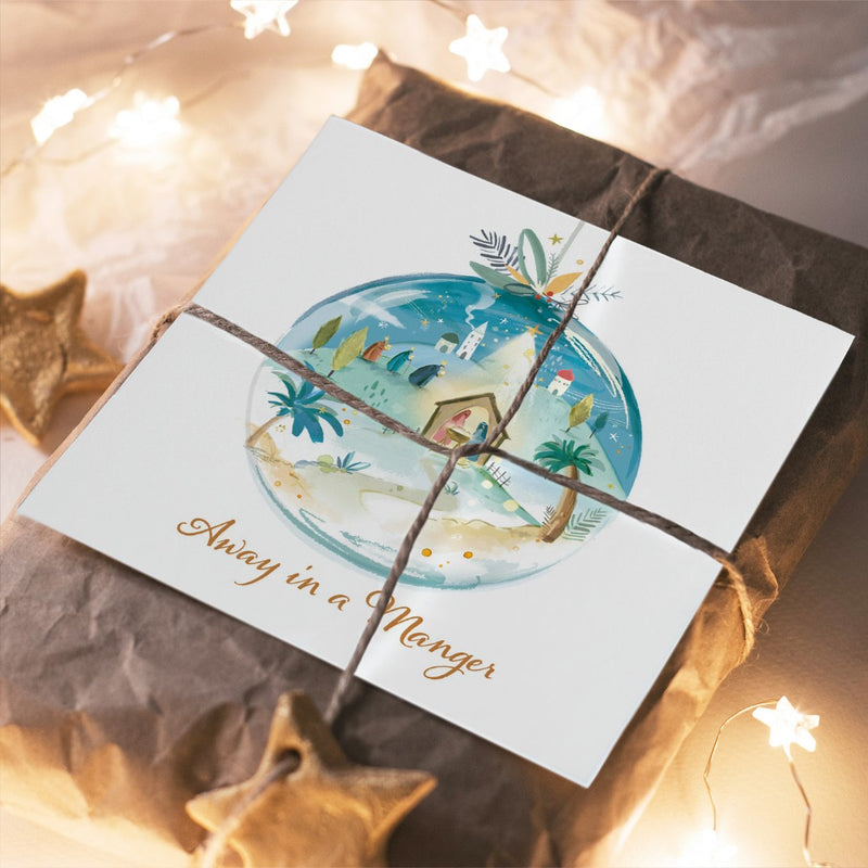 Compassion Charity Christmas Cards: Away In A Manger (10pk)