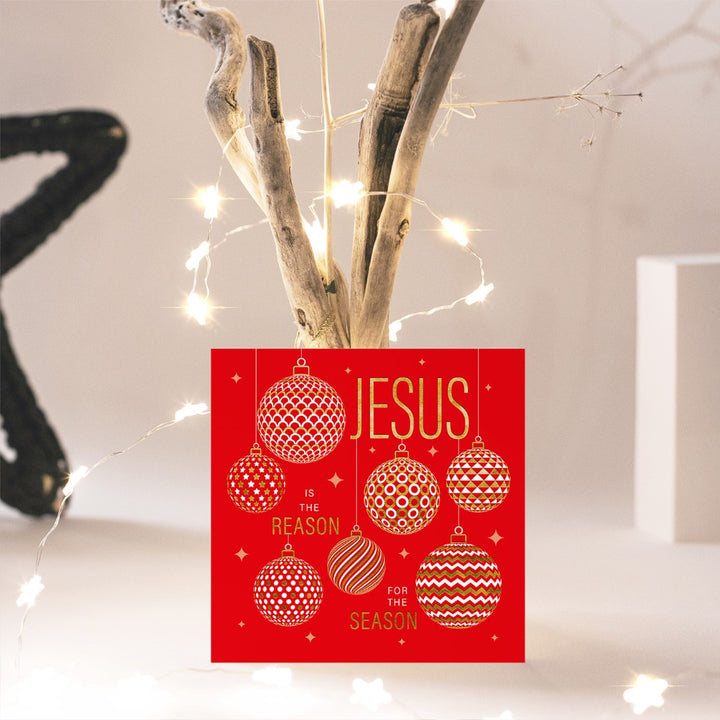 Compassion Charity Christmas Cards: Jesus/Reason (Pack of 10) - Re-vived