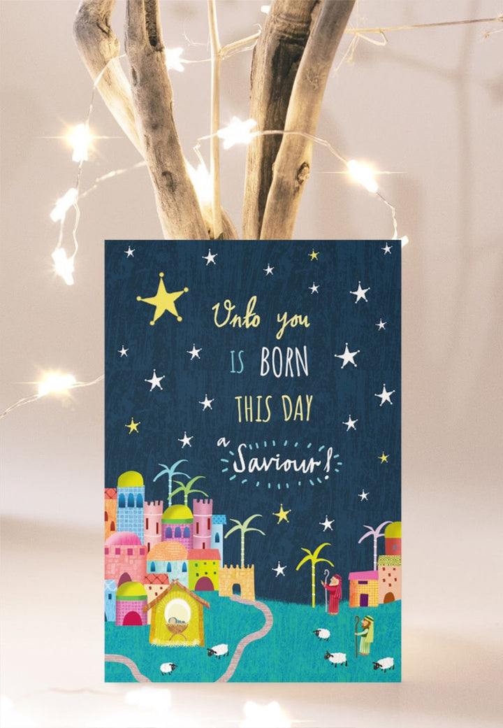 Compassion Charity Christmas Cards: A Saviour Is Born (10pk) - Re-vived