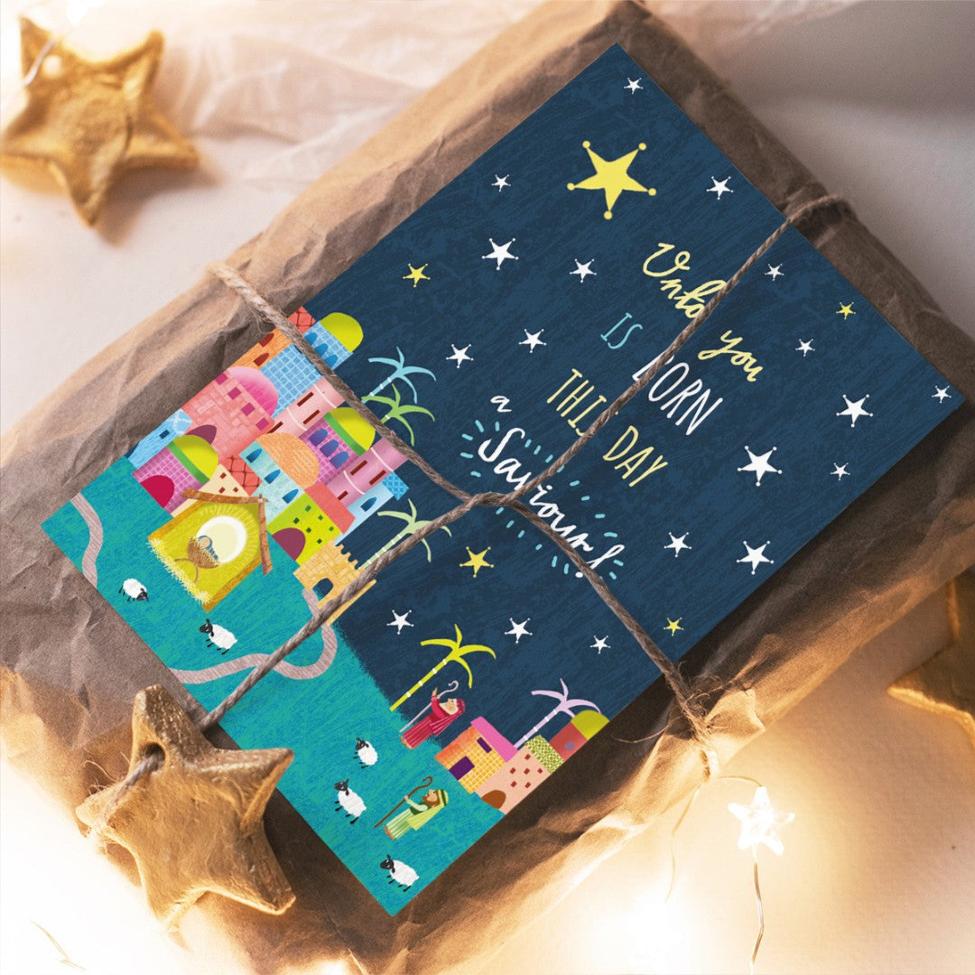 Compassion Charity Christmas Cards: A Saviour Is Born (10pk) - Re-vived