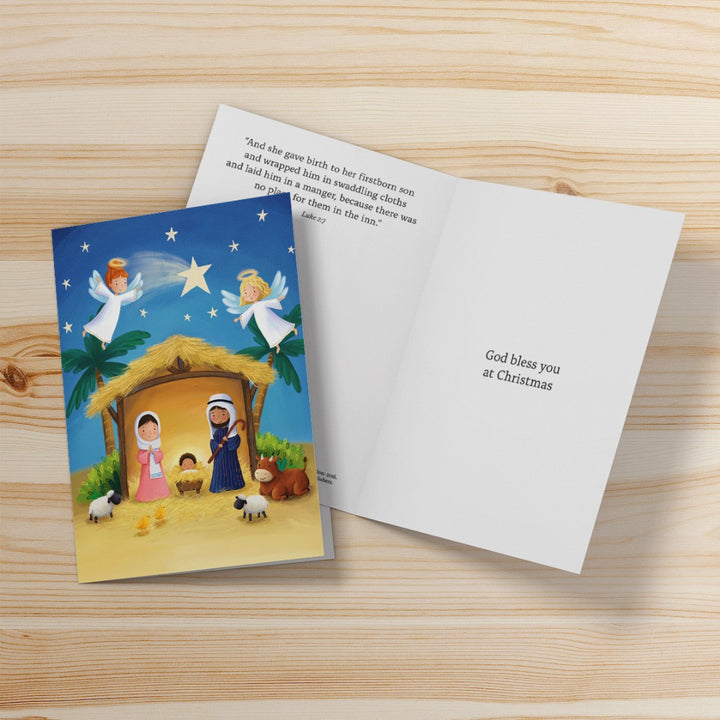 Compassion Charity Christmas Cards: Cute Nativity (Pack of 10) - Re-vived