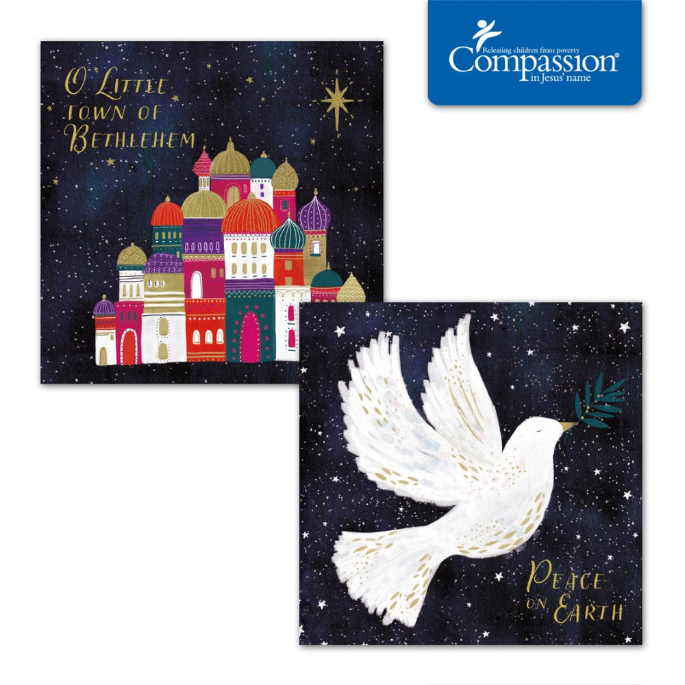 Compassion Charity Christmas Cards Mini: Bethlehem (16pk) - Re-vived