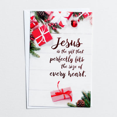 Christmas Boxed Cards: Jesus Is The Gift (Pack Of 50)