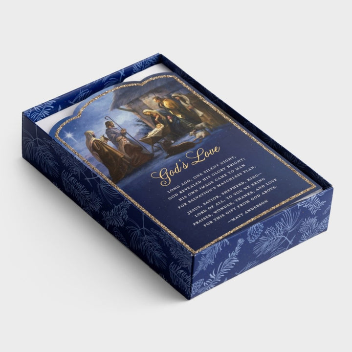 Christmas Boxed Cards: God's Love Nativity (Pack Of 18)