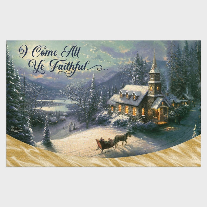 Christmas Boxed Cards: Thomas Kinkade - Oh Come All Ye Faith