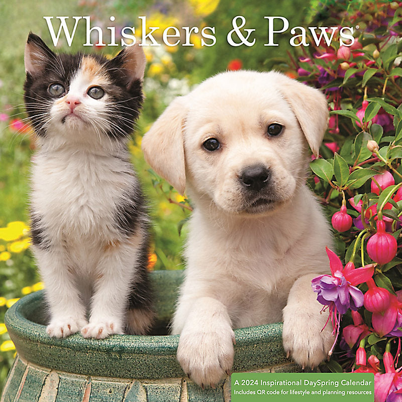 2024 Whisker & Paws Wall Calendar - Re-vived