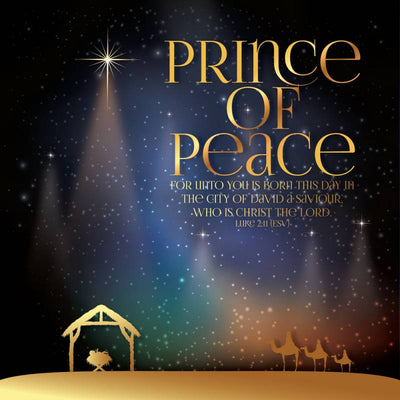Prince of Peace Luxury Christmas Card (Pack of 10)