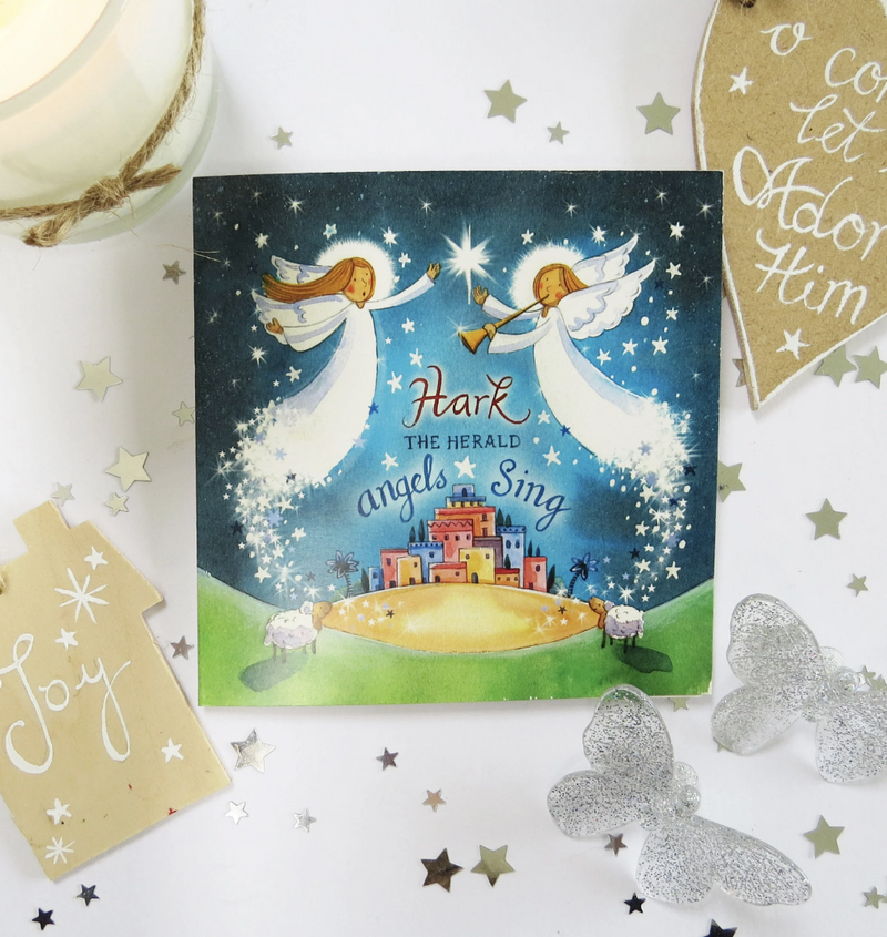Angels Sing Christmas Cards (Pack of 5)