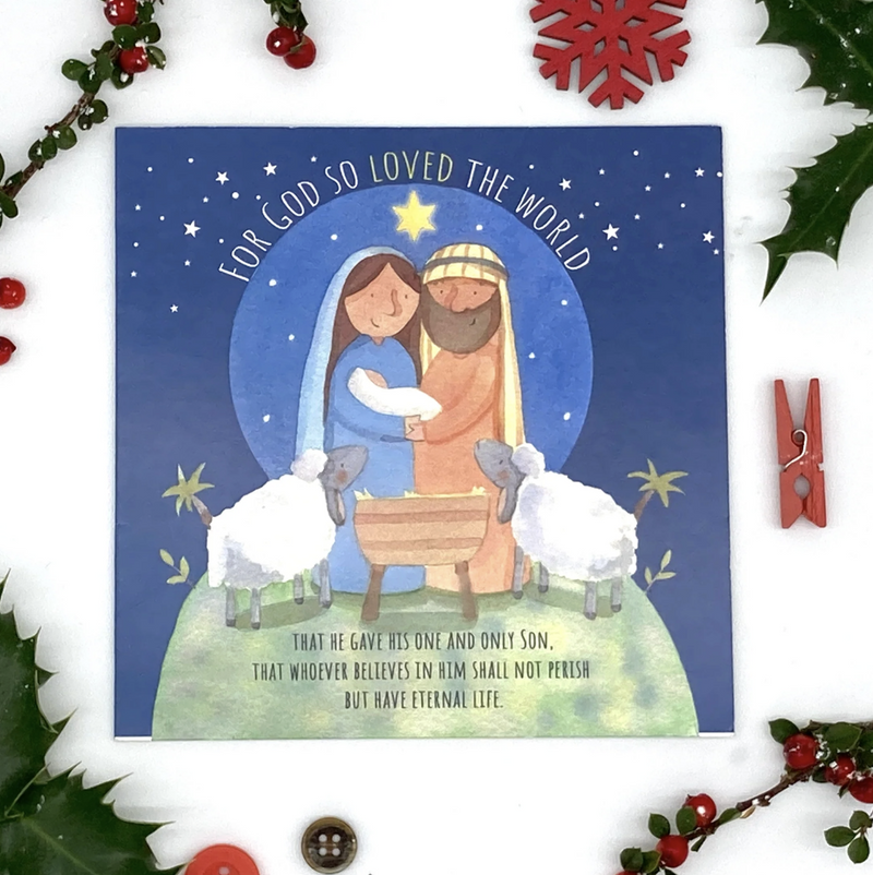 Mary and Joseph (Blank Inside) Christmas Cards (Pack of 5)