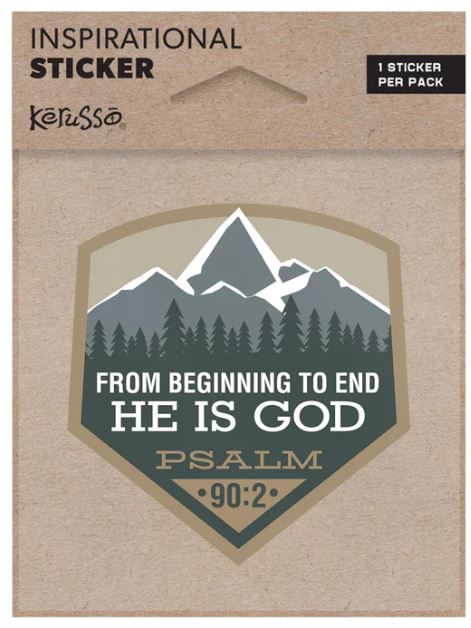 He Is God Sticker