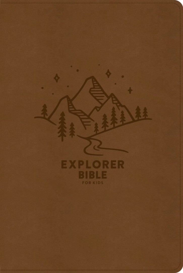 KJV Explorer Bible For Kids, Brown Leathertouch - Re-vived