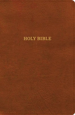 KJV Giant Print Reference Bible, Burnt Sienna Leathertouch - Re-vived
