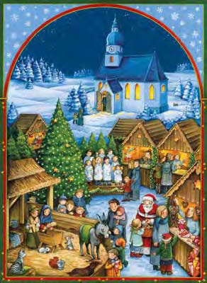 Church Christmas Market Advent Calendar