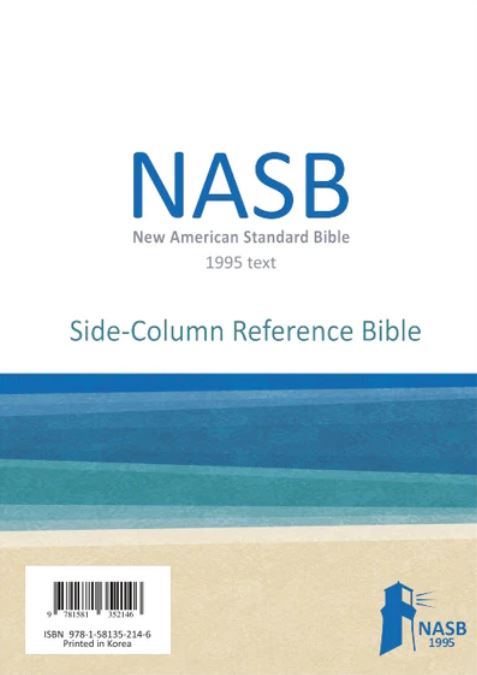 NASB 1995 Side-Column Reference Bible, Black, Leathertex - Re-vived