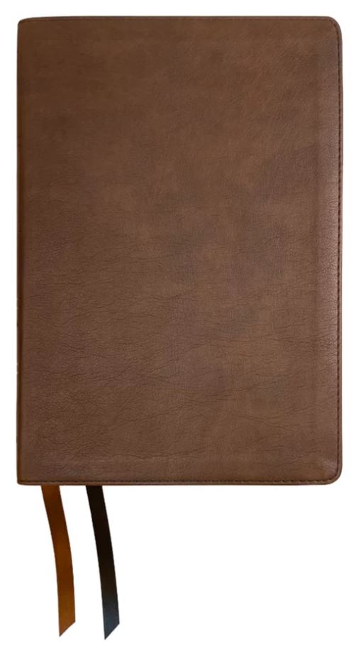 NASB 1995 Side-Column Reference Bible, Brown, Leathertex - Re-vived