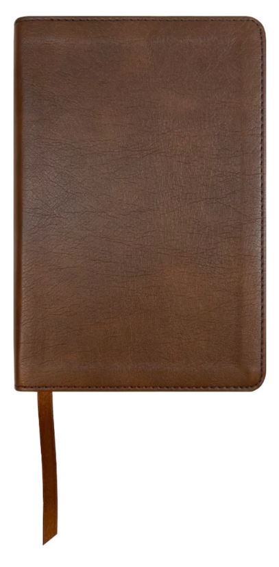NASB Compact Text Bible, Brown, Leathertex - Re-vived