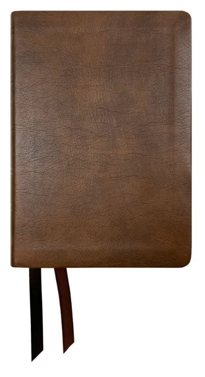 NASB 1995 Large Print Compact Bible, Brown, Leathertex - Re-vived