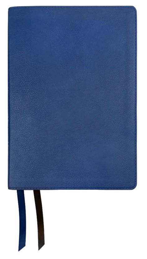NASB 2020 Side-Column Reference Bible, Blue, Leathertex - Re-vived