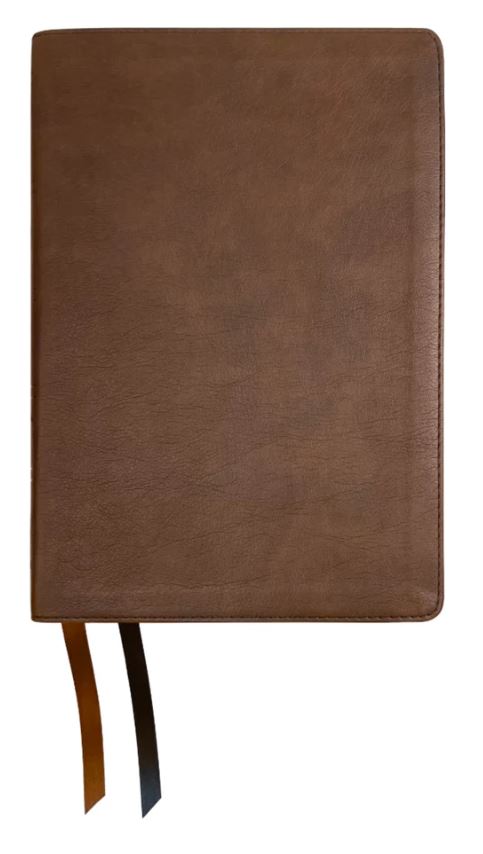 NASB 2020 Side-Column Reference Bible, Brown, Leathertex - Re-vived