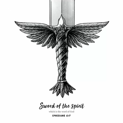 Sword of The Spirit A3 Christian Art Print