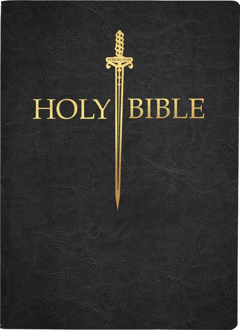 KJV Sword Bible, Large Print, Black Genuine Leather