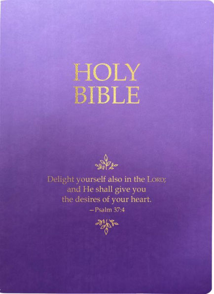 KJV Holy Bible, Delight Yourself In The Lord Life Verse Edit
