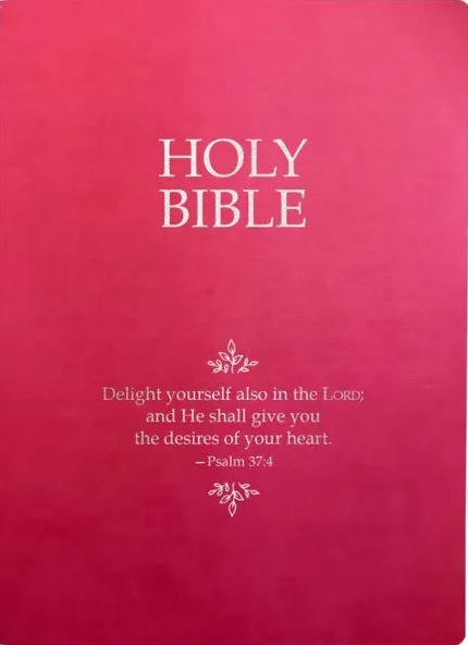 KJV Holy Bible, Delight Yourself In the Lord Life Verse