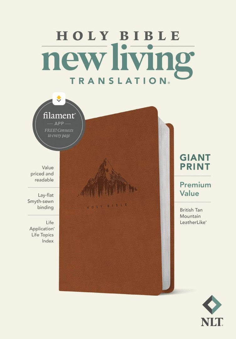 NLT Giant Print Premium Value Bible, Filament-Enabled - Re-vived