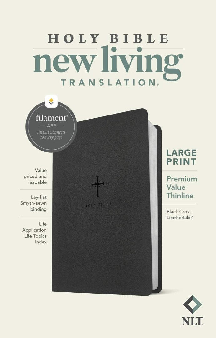 NLT Large Print Premium Value Thinline Bible - Re-vived
