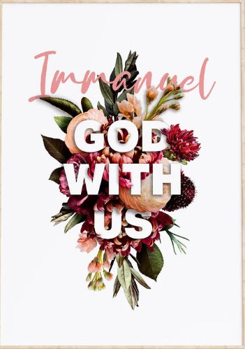 Immanuel, God With Us - Matthew 1:23 - A3 Print - Re-vived