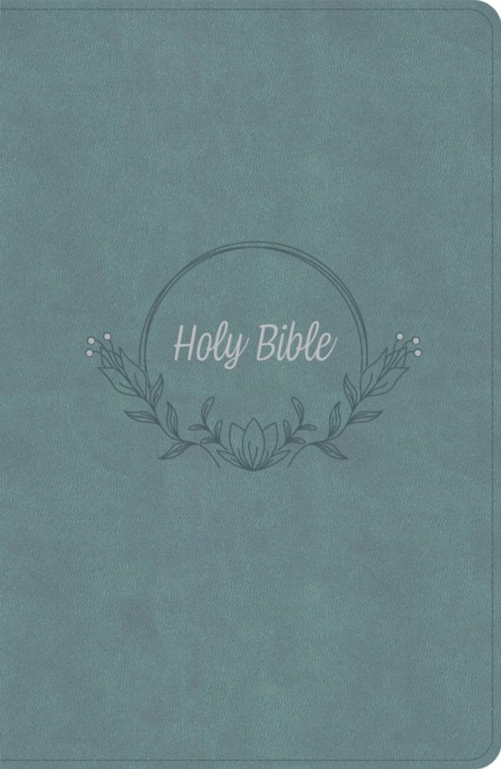 KJV Large Print Personal Size Reference Bible, Earthen Teal - Re-vived