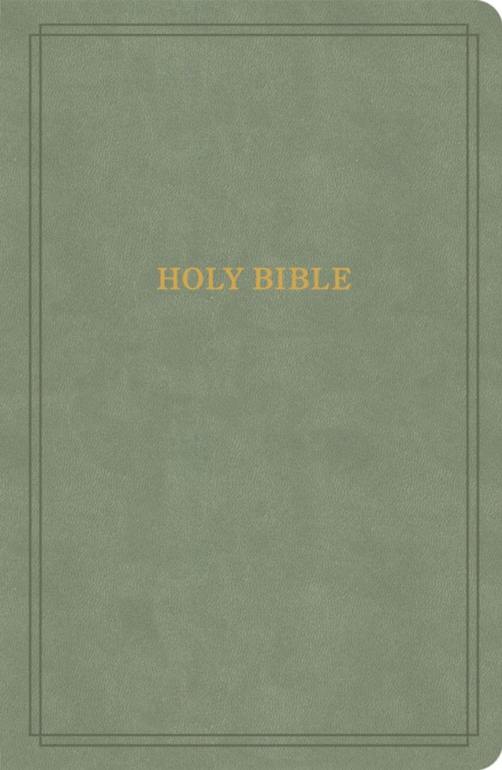 KJV Large Print Personal Size Reference Bible, Sage - Re-vived