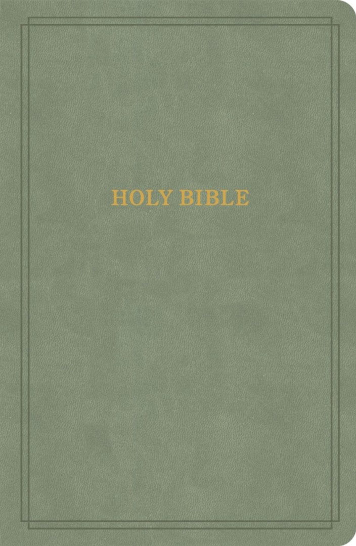 KJV Large Print Personal Size Reference Bible, Sage