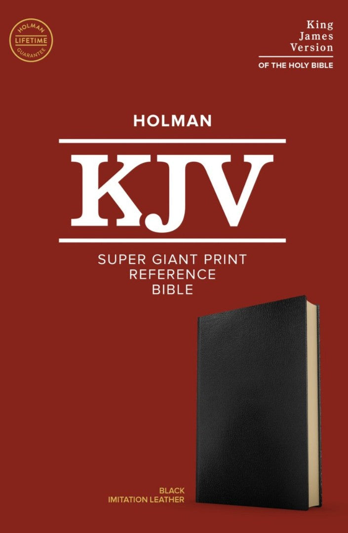 KJV Super Giant Print Reference Bible, Black - Re-vived