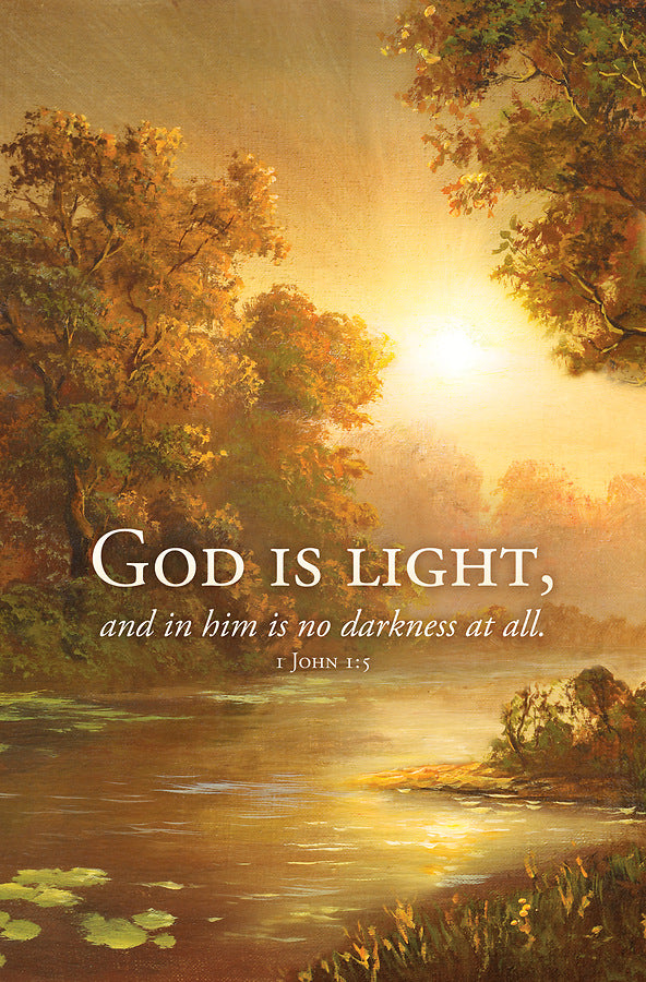 God Is Light... Bulletin - Inspirational (Pack Of 100)