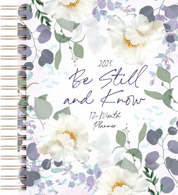 2025 12 Month Planner: Be Still And Know