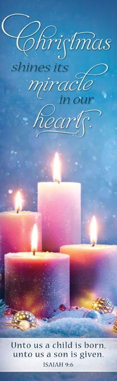 Christmas Shines It's Miracle Bookmark (Pack of 25)