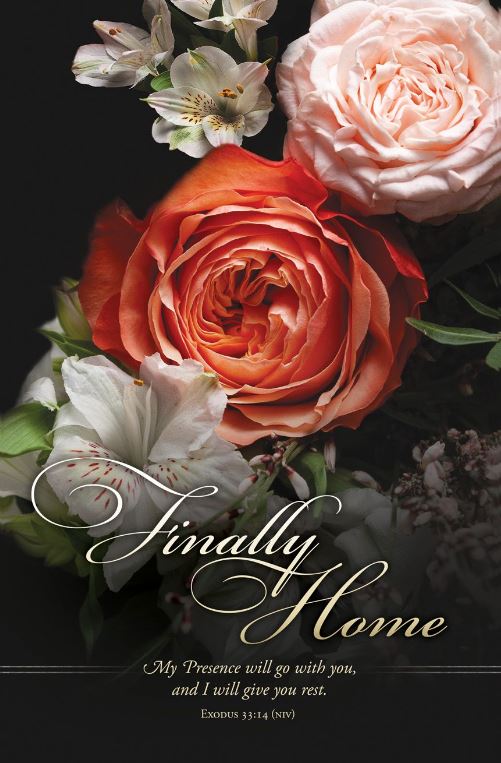 Bulletin - Funeral - Finally Home - Re-vived