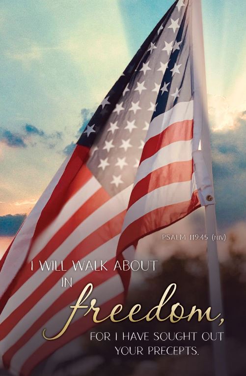 Bulletin - Patriotic - I Will Walk About In Freedom... - Re-vived
