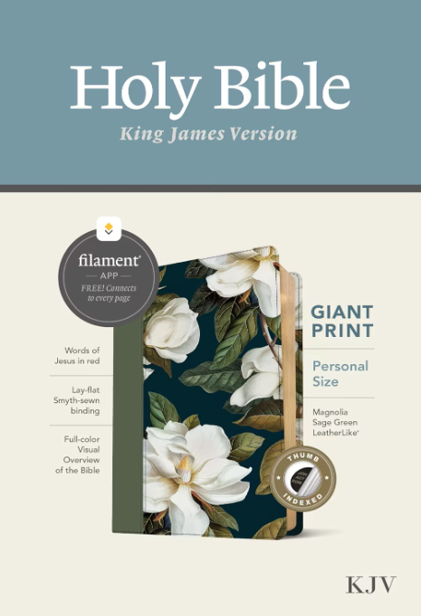 KJV Personal Size Giant Print Bible, Filament-Enabled - Re-vived