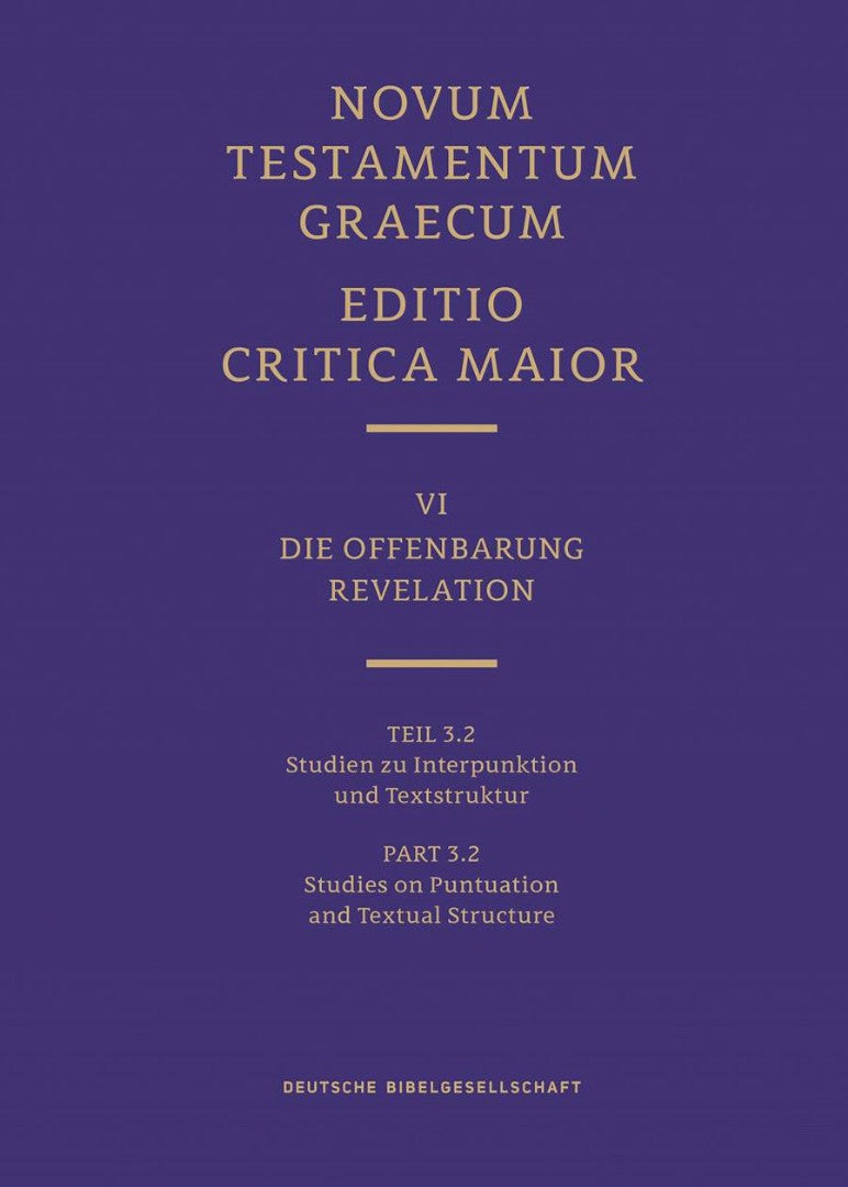 Novum Testamentum Graecum, Editio Critica Maior Vi/3.2 - Re-vived