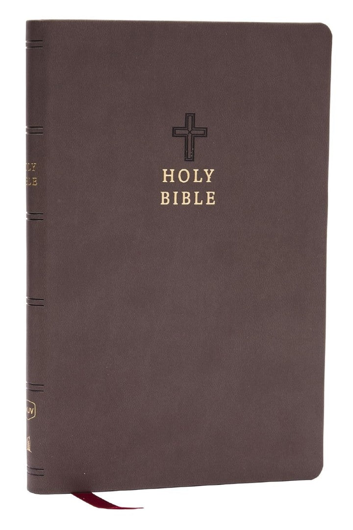 NKJV Value Ultra Thinline Bible, Charcoal Leathersoft - Re-vived