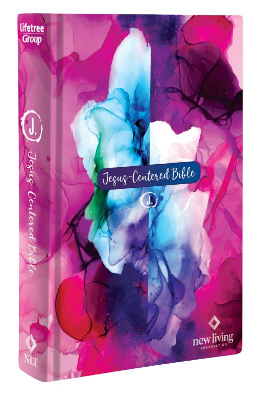 NLT Jesus-Centered Bible, Watercolor Hardcover - Re-vived